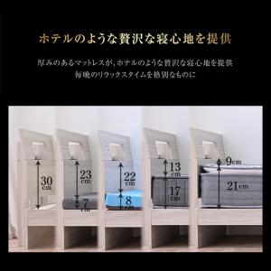 ベッドフレーム シングル 宮棚 ライト コンセ...の詳細画像5