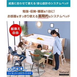 システムベッド ロータイプ 子供 大人 デスク...の詳細画像1