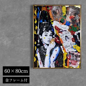 アートパネル 60×80 水晶絵調 KH40 マリリンモンロー 偉人 絵画 壁掛け
