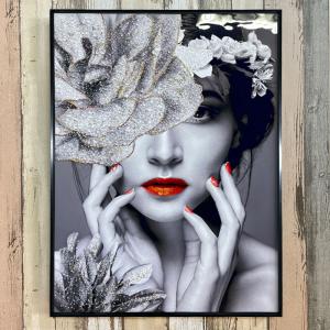 水晶パネル アートパネル 水晶絵 60×80c...の詳細画像2