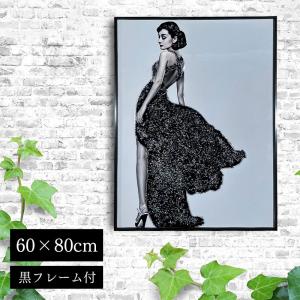 アートパネル 60×80 水晶絵 KH479B オードリーヘップバーン 人物 女性