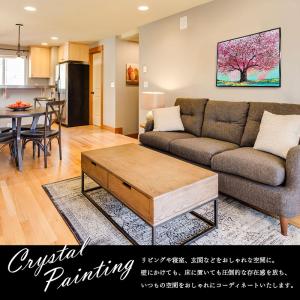 水晶パネル アートパネル 60×80cm 桜 ...の詳細画像2