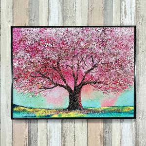 水晶パネル アートパネル 60×80cm 桜 ...の詳細画像3