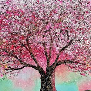 水晶パネル アートパネル 60×80cm 桜 ...の詳細画像4