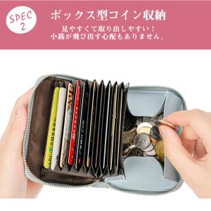 財布 二つ折 ラウンドファスナー ミニ財布 メ...の詳細画像5