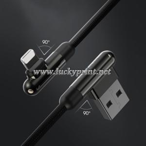 90度直角USB充電ケーブル　Apple専用(ゲイム用にお勧め)｜luckyprint