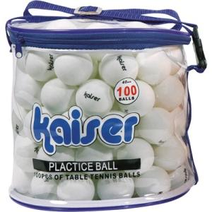カワセ カイザー 卓球ボール 100Pセット KW-252 （卓球・ピンポン玉・100個）｜luckyqueen
