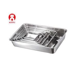 本間製作所／仔犬印 18-8 角バット 10枚取り 60010 （18-8ステンレス