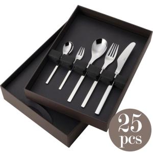山崎金属工業／YAMACO フローラ 18-8 ディナーセット25pcs FLS-25N