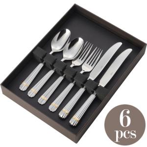 山崎金属工業／YAMACO フローラ 18-8 ディナーセット25pcs FLS-25N