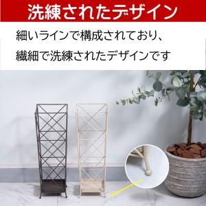 傘立て 白 ブラウン おしゃれ 錆びない 屋外...の詳細画像1