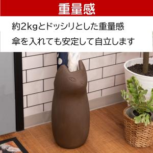 傘立て 猫 ネコ 外置き 錆びない 陶器 かわ...の詳細画像5