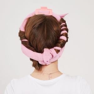 ヘアカーラー 手巻きカーラー 4点セット ヒートレス ノンヒート ダメージなし ソフトカーラー 巻き髪 DIY 髪に無害 寝ながら ヘアアレンジ コテ｜luckystory