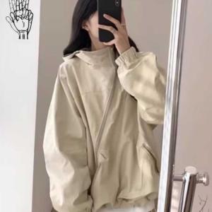 春 レディース 長袖 パーカー コート ジャケ...の詳細画像1