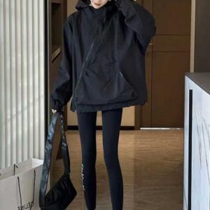 春 レディース 長袖 パーカー コート ジャケ...の詳細画像3