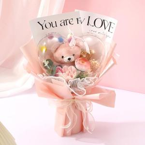 ソープフラワー 造花 バルーンブーケ バラ 花...の詳細画像1