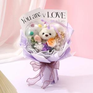 ソープフラワー 造花 バルーンブーケ バラ 花...の詳細画像3