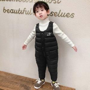 サロペット ダウンパンツ キッズ 中綿サロペッ...の詳細画像4