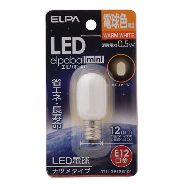 （まとめ） ELPA LEDナツメ球 E12 電球色 LDT1L-G-E12-G101 〔×10セッ...