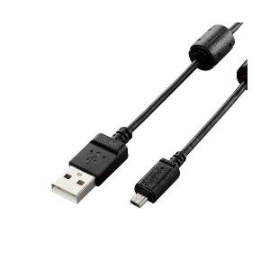 (まとめ)エレコム デジカメ用USBケーブル(平型mini8pin) DGW-F8UF15BK〔×5セット〕(代引不可)｜luckytail2