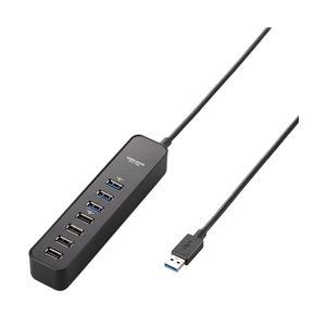 エレコム USB3.0ハブ/マグネット付/セルフパワー・バスパワー共用/7ポート/ブラック U3H-...