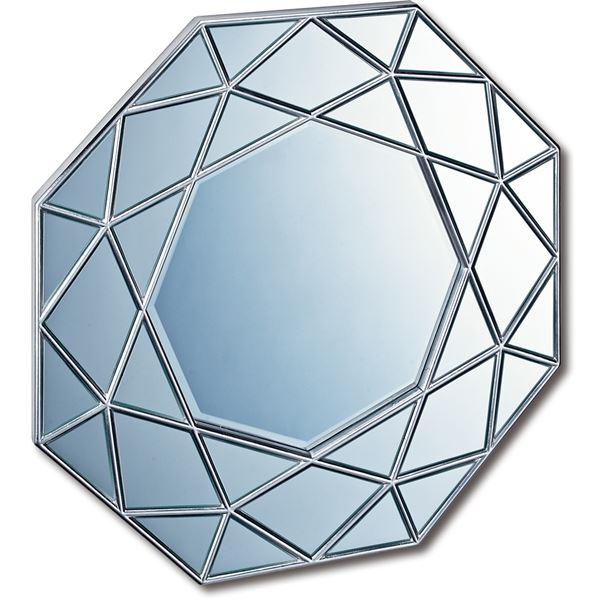 ダイヤモンドアートミラー DM-25002 アンティークシルバー(代引不可)