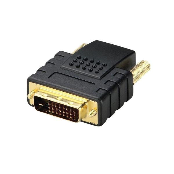 (まとめ) エレコム HDMI DVI変換アダプタ(HDMI)メス-(DVI-D24pin)オス A...