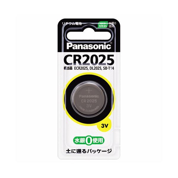 (まとめ) パナソニック コイン形リチウム電池CR2025P 1個 〔×30セット〕(代引不可)