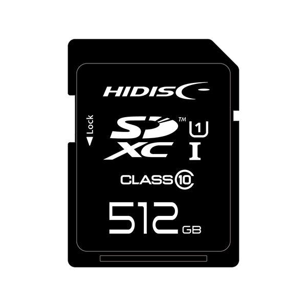 HIDISC 超高速SDXCカード 512GB UHS-I Class10 U3／V30対応 HDS...
