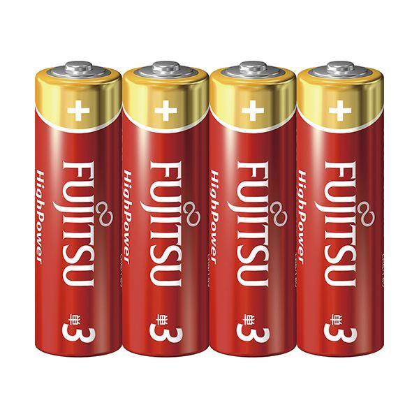 （まとめ）FDK 富士通 アルカリ乾電池ハイパワータイプ 単3形 LR6FH（4S） 1セット（40...