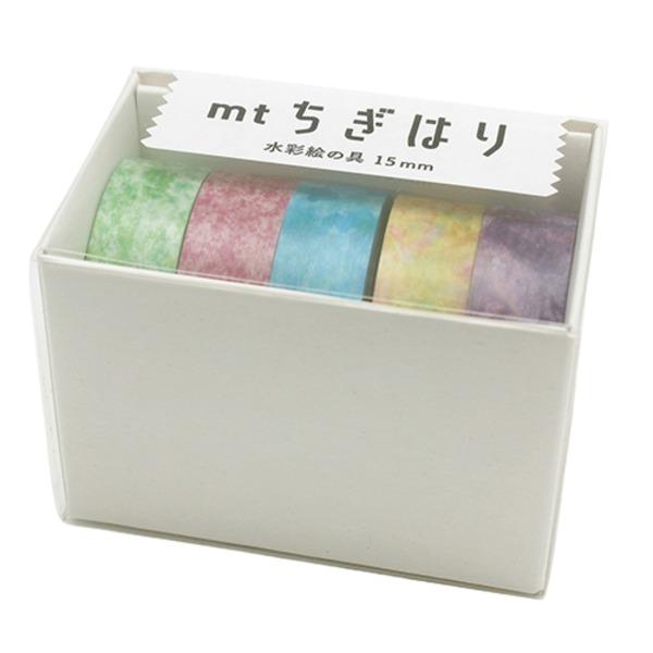 （まとめ） mtちぎはり 創作用マスキングテープ 水彩絵の具セット MTTIGIS02 〔×3セット...