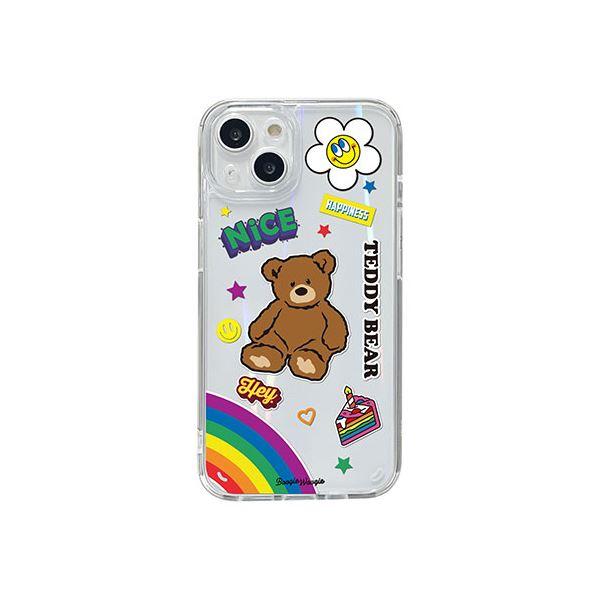 BOOGIE WOOGIE ブギウギ オーロラケース for iPhone 13 Teddy Bea...