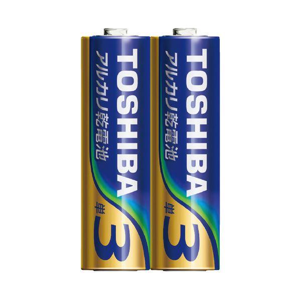 (まとめ) 東芝 東芝アルカリ乾電池 単3形 2本×50パック(100本入) 〔×3セット〕(代引不...