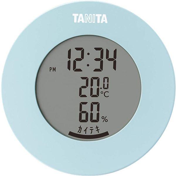 〔3個セット〕 タニタ デジタル 温湿度計 ライトブルー TT-585(代引不可)