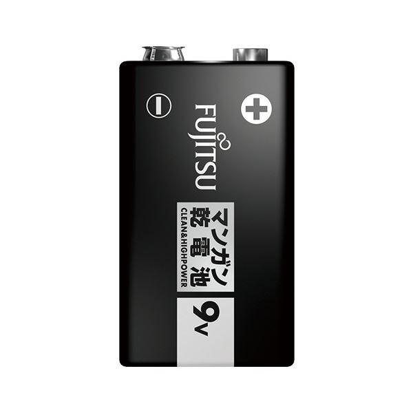(まとめ）FDK 富士通 マンガン乾電池 9V形6F22U（S） 1セット（10本）〔×10セット〕...