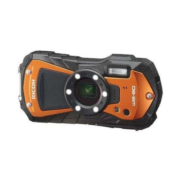 防水防塵デジタルカメラ WG-80OR オレンジ(代引不可)