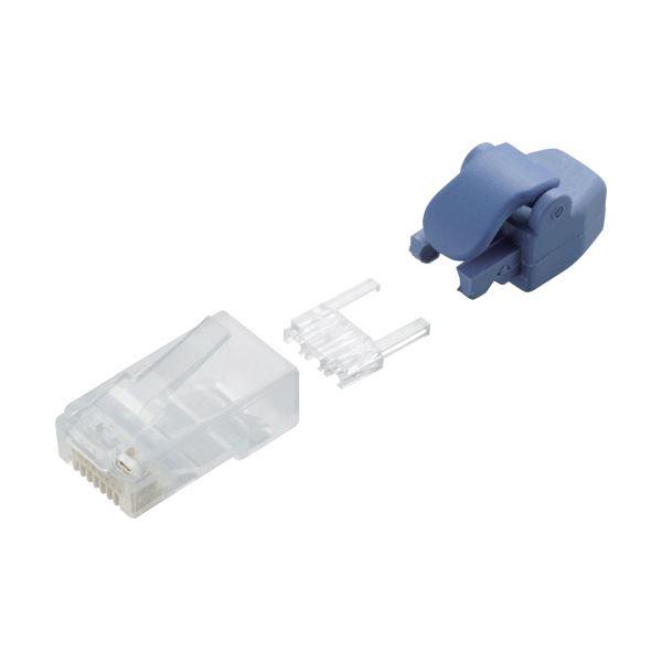 (まとめ) エレコム RJ45コネクタ(Cat6単線ヨリ線共通) LD-6RJ45T10/TP 1パ...