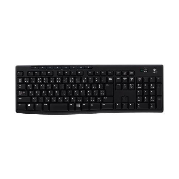 （まとめ）ロジクール WirelessKeyboard ブラック K270 1台〔×2セット〕(代引...