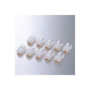 （まとめ）エレコム ELECOM RJ45コネクタ LD-RJ45T10A 10個〔×10セット〕(...