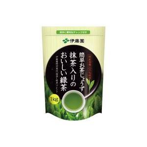 （まとめ）伊藤園 抹茶入りのおいしい緑茶 1kg 14526 〔×8セット〕〔代引不可〕(代引不可)｜luckytail