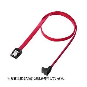 (まとめ)サンワサプライ 上L型シリアルATA3ケーブル TK-SATA3-1UL〔×3セット〕(代...