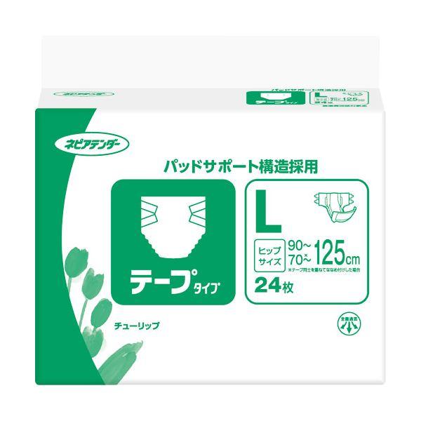 （まとめ） 王子ネピア ネピアテンダーテープタイプ L24枚〔×2セット〕(代引不可)