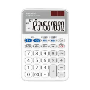 （まとめ）シャープ 軽減税率ミニナイスサイズ電卓EL-MA71-X（×30セット）(代引不可)