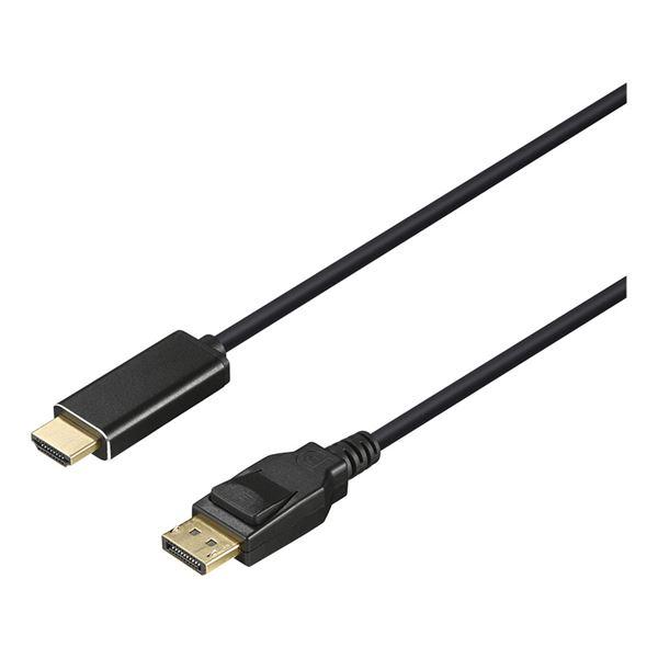 バッファロー（サプライ） DP-HDMI変換ケーブル 2m ブラック BDPHD20BK(代引不可)