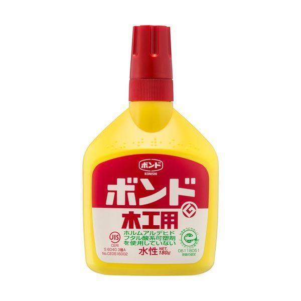 (まとめ) コニシ 木工用ボンド 180g #10132 1セット(10本) 〔×3セット〕(代引不...