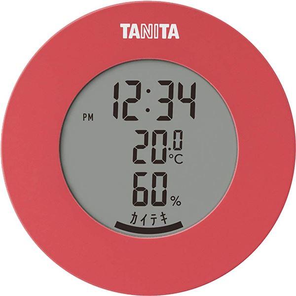 〔3個セット〕 タニタ デジタル 温湿度計 ピンク TT-585(代引不可)