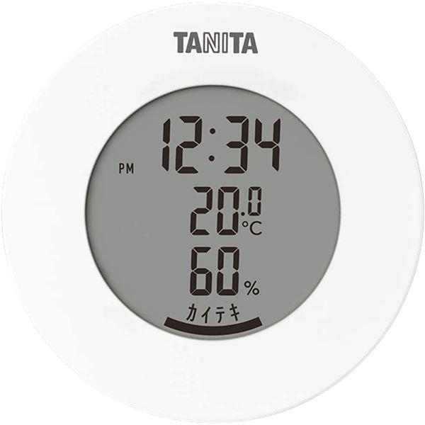 〔3個セット〕 タニタ デジタル 温湿度計 ホワイト TT-585(代引不可)