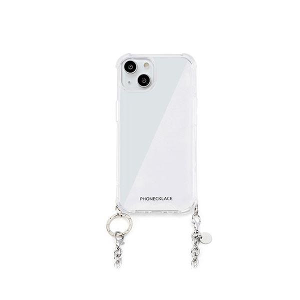 PHONECKLACE チェーンショルダーストラップ付きクリアケース for iPhone 14 P...