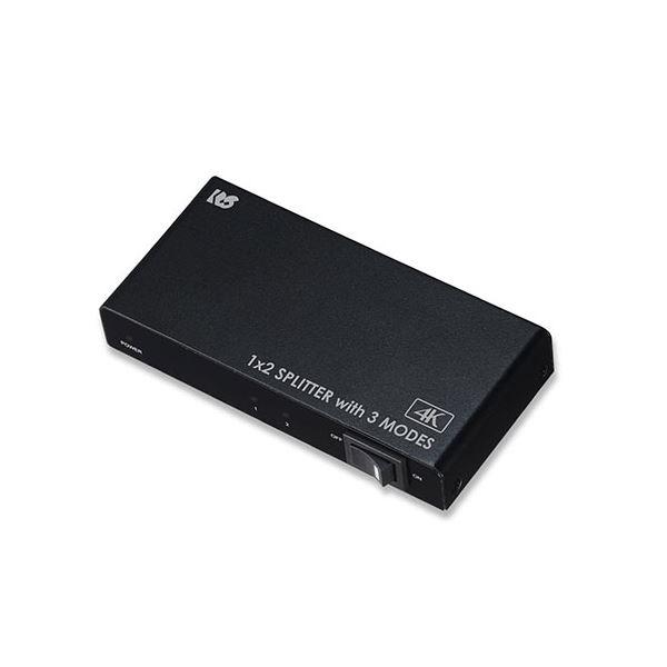 ラトックシステム 4K60Hz対応 1入力2出力 HDMI分配器(動作モード機能付) RS-HDSP...