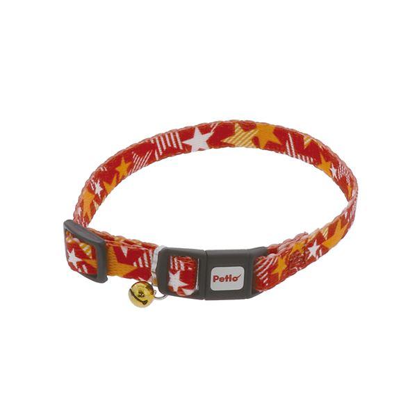 （まとめ）CAT COLLAR スターカラー レッド〔×5セット〕 (猫用品/首輪)(代引不可)